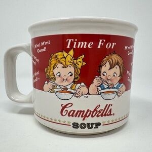 Campbell's Soup Mug  "Time for Campbell's Soup" Vintage 1998 Discontinued